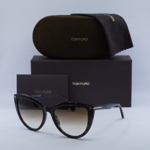 Tom Ford Isabella-02 FT0915 52F Cat Eye Sunglasses - Havana\Brown - Picture 1 of 9